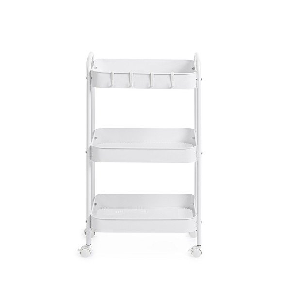 Măsuță de servire cu roți din metal 29,5x41 cm Leiky – Yes Everyday