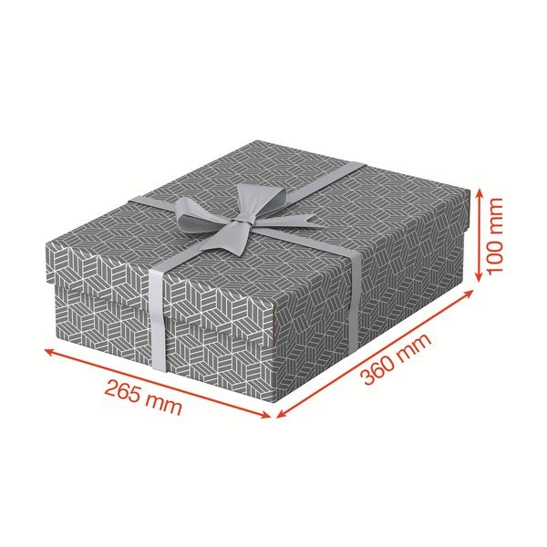 Set 3 cutii depozitare Esselte Home, 26,5 x 36 cm, gri-image-2
