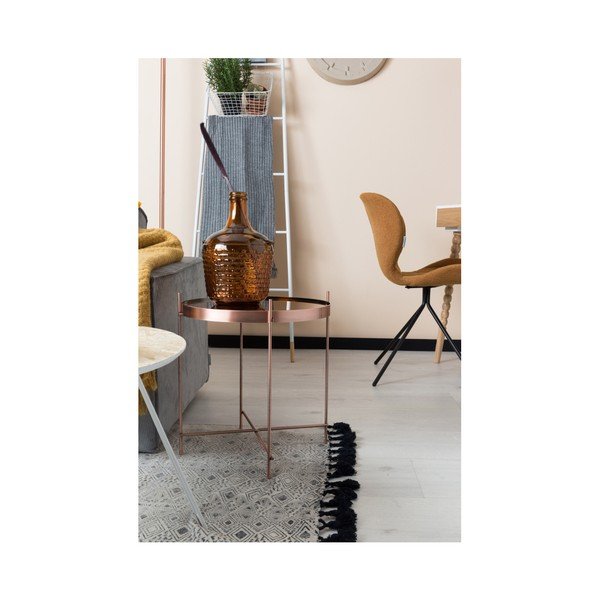 Măsuță auxiliară Zuiver Cupid, ⌀ 43 cm, arămiu-image-1