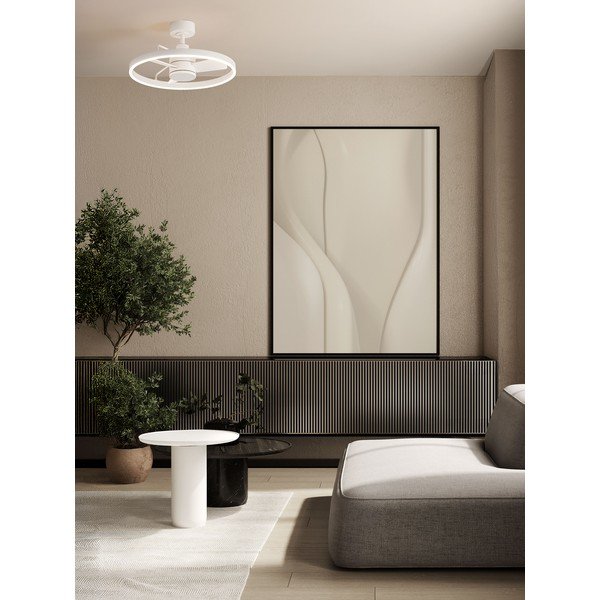 Plafonieră albă LED cu intensitate reglabilă din metal Lunair – Nova Luce-image-1