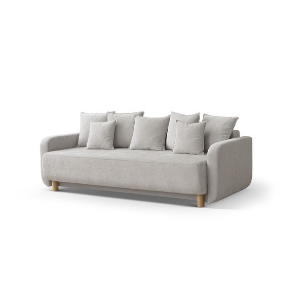 Canapea bej extensibilă, cu spațiu de depozitare 231 cm Elen – Micadoni -image-1