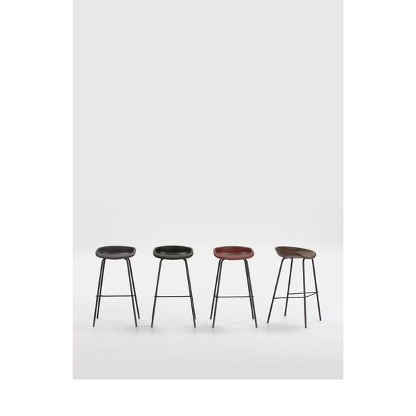 Scaun de bar Marckeric Eddie, vișiniu-image-1