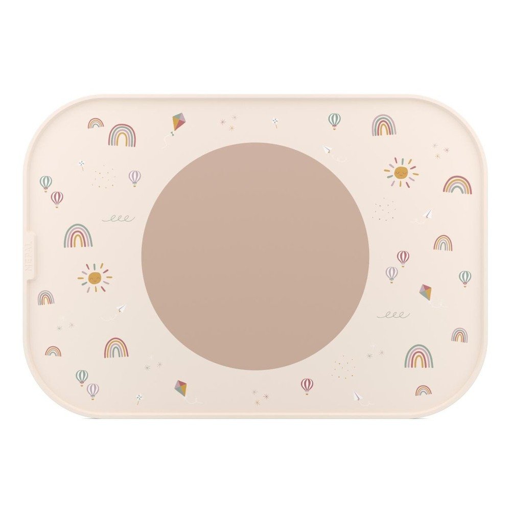 Suport de farfurie pentru copii din plastic/din silicon 28x40 cm Sunshine & Rainbow – Mepal