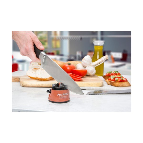 Dispozitiv de ascuțit cuțite cu ventuză Gift Company AnySharp, piersiciu-image-2