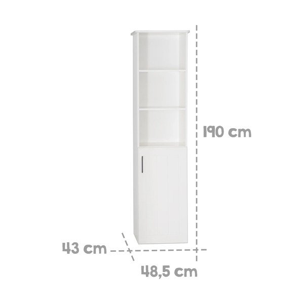 Bibliotecă pentru copii  albă 49x190 cm Sylt – Roba-image-4