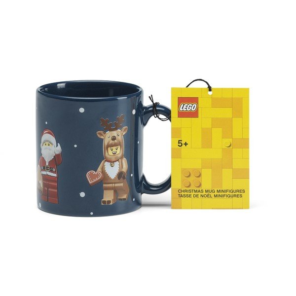 Cană pentru copii albastru-închis din ceramică 300 ml Christmas Minifigures – LEGO®-image-3