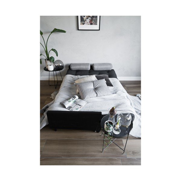 Canapea extensibilă Karup Indie Black/Dark Grey/Granite Grey-image-4