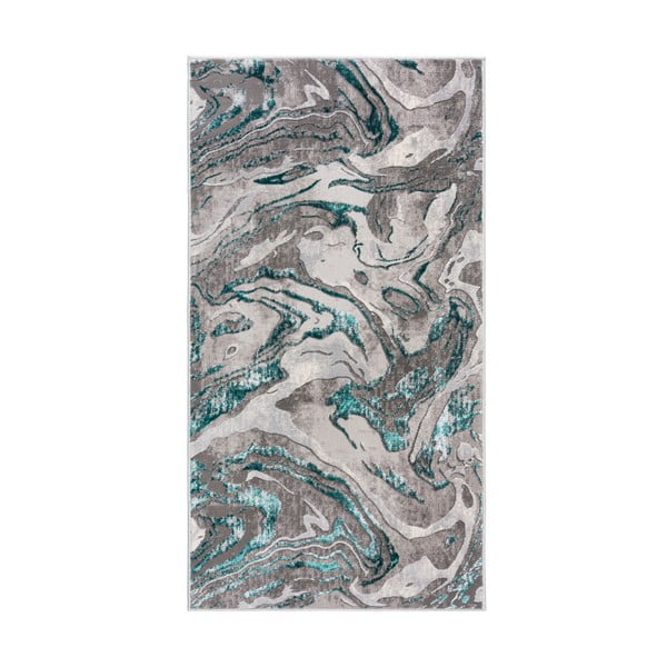 Covor Flair Rugs Marbled, 80 x 150 cm, gri-albastru