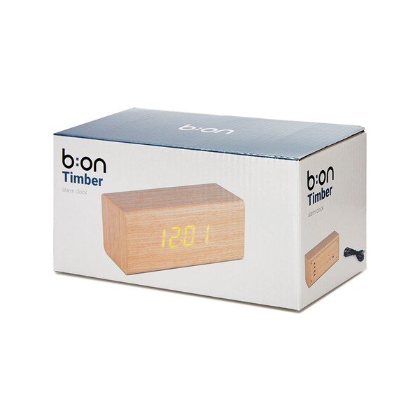 Ceas deșteptător digital/de masă Timber – Balvi-image-2
