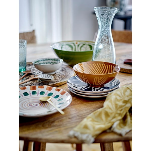 Farfurie verde-maro din gresie ø 27 cm Shama – Bloomingville-image-1