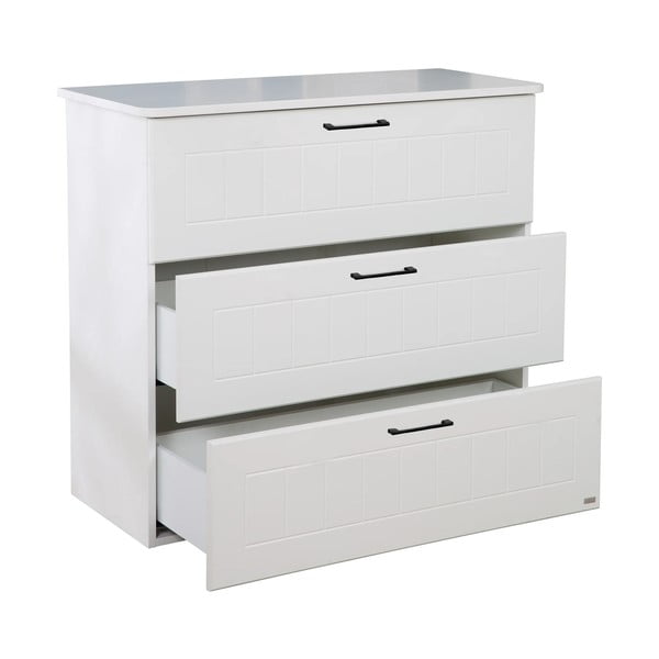 Comodă pentru copii  albă joasă 98x91 cm Sylt – Roba-image-3