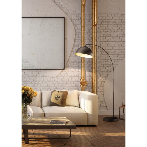 Lampadar negru cu abajur din metal (înălțime 200 cm) Leitung – Fischer & Honsel-image-1