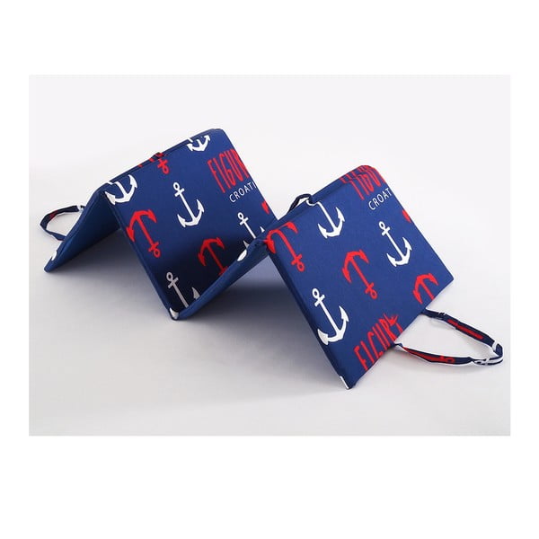 Pernă pentru scaun de grădină roșie/albastră pentru șezlong 49x137 cm   Anchors – B.E.S.-image-1