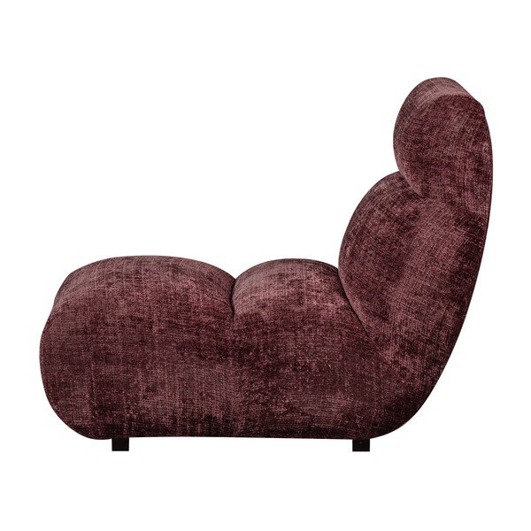 Fotoliu burgundy cu tapițerie din chenille Observe – WOOOD-image-4