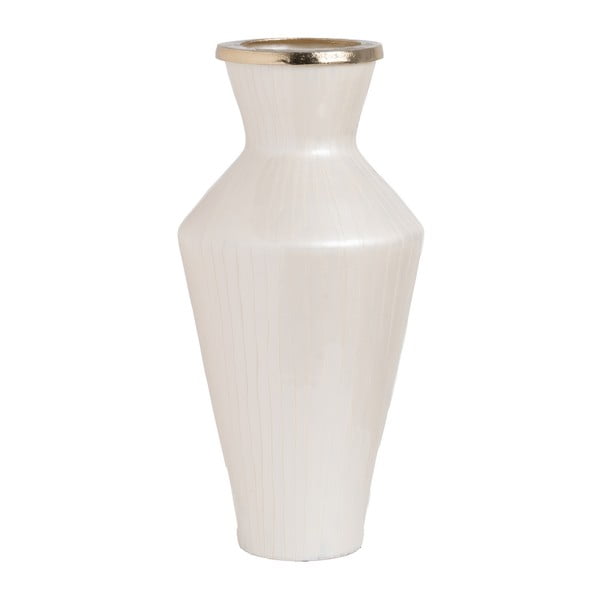 Vază albă din sticlă înaltă (înălțime 57 cm) Linea – Ixia