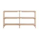 Bibliotecă în culoare naturală cu aspect de lemn de stejar 169x88x30 cm Braidwood – Actona