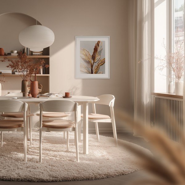 Tablou cu ramă imprimat 40x50 cm Golden Strelitzia – Styler-image-2