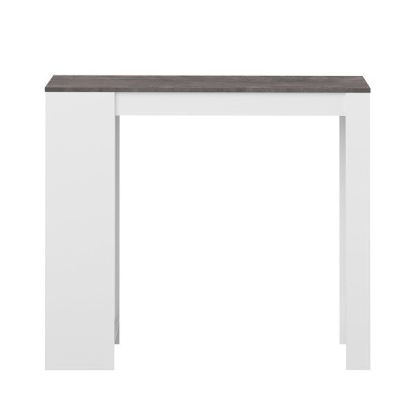Masă de bar cu blat cu aspect de lemn de beton 50x115 cm Aravis – TemaHome-image-2