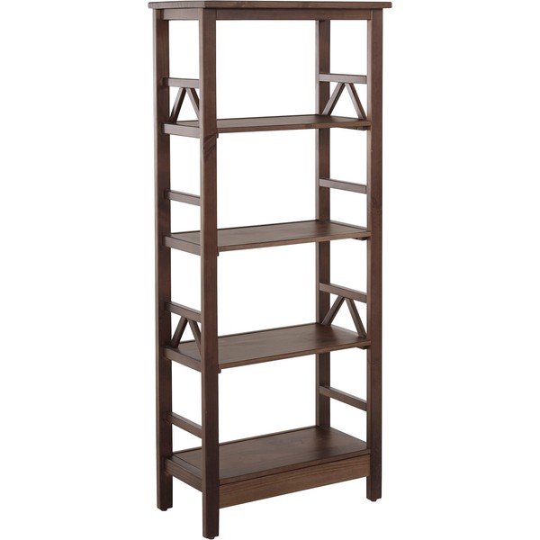Bibliotecă maro din lemn de pin 62x138 cm Titian – Støraa-image-1
