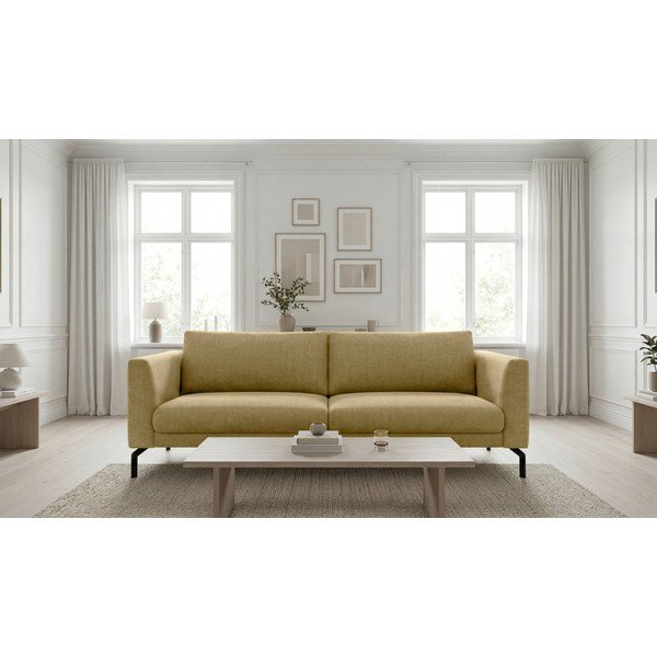 Canapea galben-muștar 216 cm Gomero – Scandic-image-1
