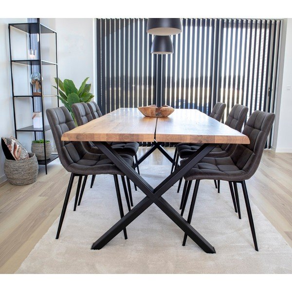 Scaune de dining gri-închis 2 buc. Moseby – Bonami Essentials-image-4