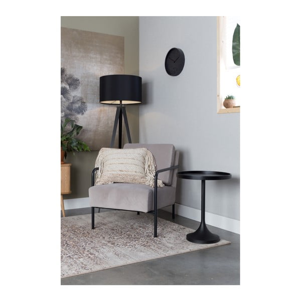 Ceas de perete din beton cu limbi negre Zuiver Concrete, negru-image-2