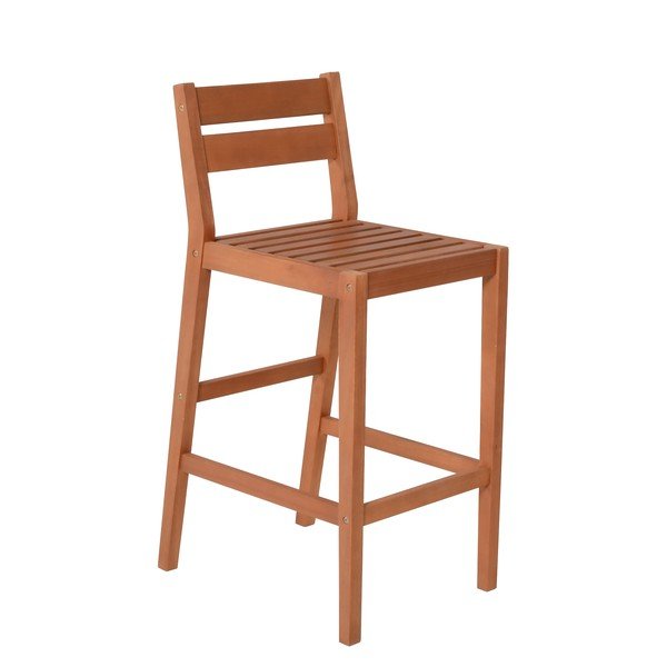 Set de bar de grădină în culoare naturală din lemn de eucalipt pentru 4 persoane Maine – Garden Pleasure-image-3