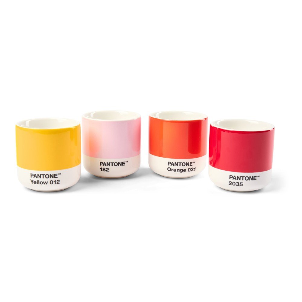 Cesti 4 buc. pentru espresso din portelan 100 ml Macchiato – Pantone