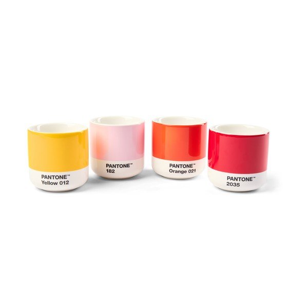 Cești 4 buc. pentru espresso din porțelan 100 ml Macchiato – Pantone