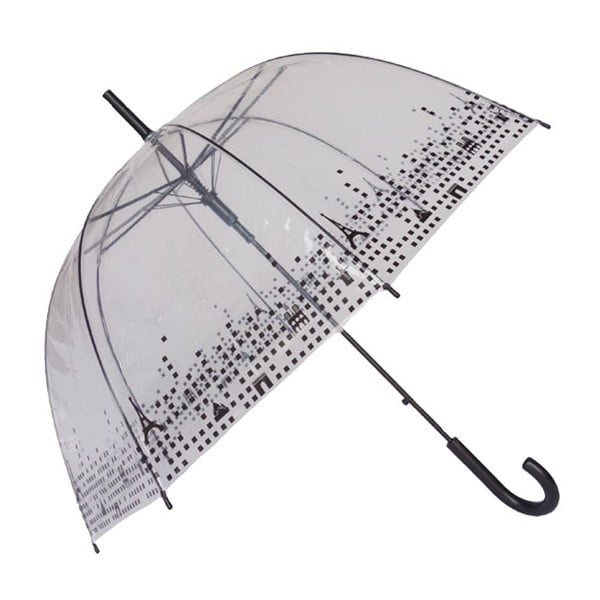 Umbrelă Ambiance Birdcage Paris, ⌀ 79 cm, transparent