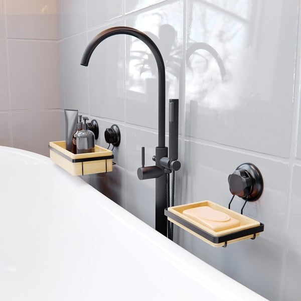 Raft din bambus autoadeziv pentru baie Compactor Bestlock SPA-image-1