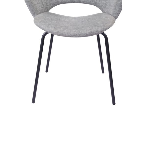 Set de scaune de sufragerie gri deschis 2 buc. tapițat Rowley – Unique Furniture-image-4