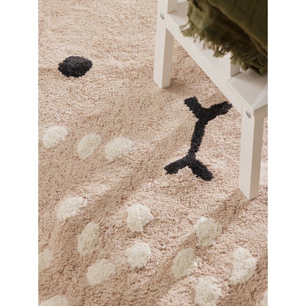 Covor pentru copii bej lavabil/țesut manual din bumbac 120x152 cm Snuggle Pucki – Hanse Home-image-4