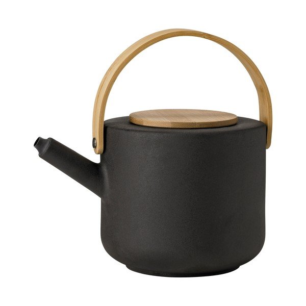 Ceainic negru din gresie ceramică 1,25 l Theo – Stelton