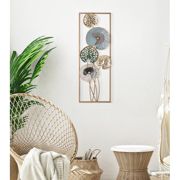 Decorațiune metalică de perete Mauro Ferretti Gloth, 31,2 x 90 cm-image-1