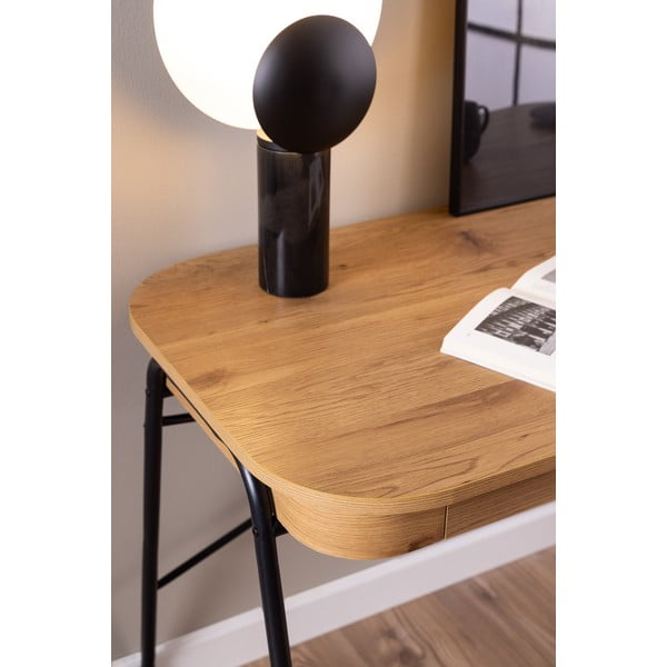 Birou cu blat cu aspect de lemn de stejar 60x120 cm Blueton – Actona-image-2