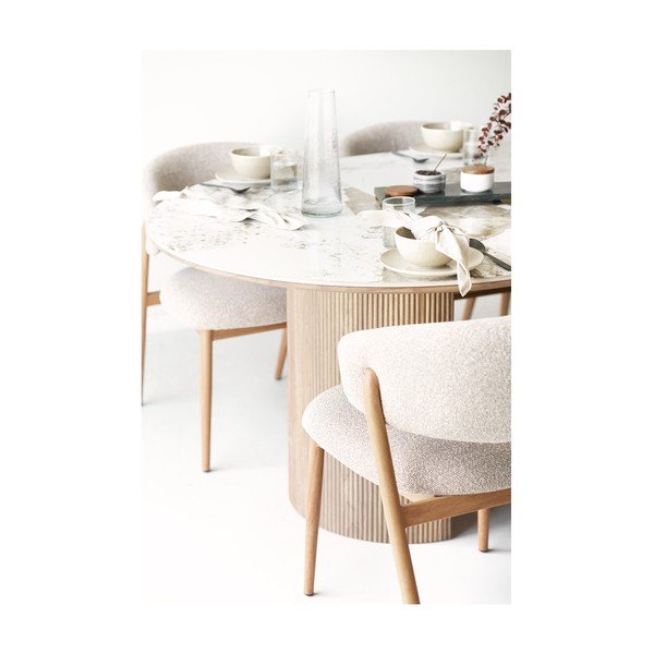 Masă de dining extensibilă cu blat ceramic cu blat suplimentar Athens – House Nordic-image-3