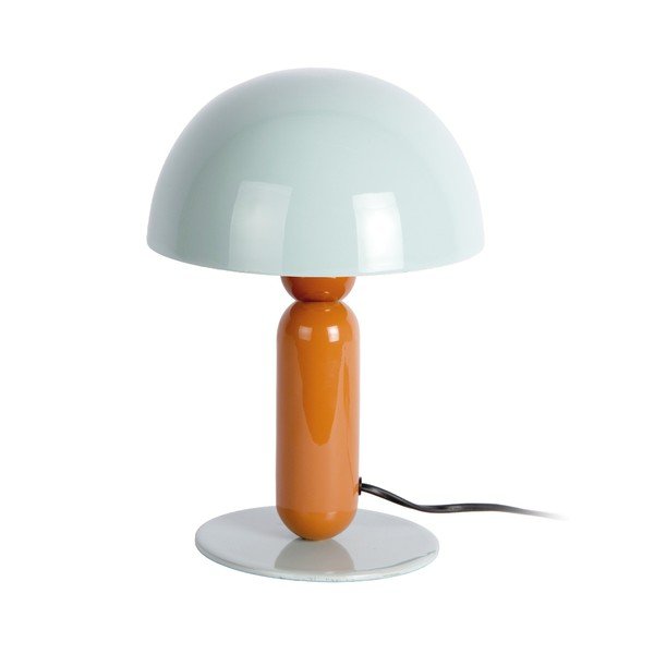 Veioză portocalie/albastru prăfuit din metal (înălțime 30 cm) Firenze round – Leitmotiv