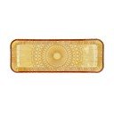 Platou  portocaliu din sticlă 14x38 cm Kusintha – Bitz