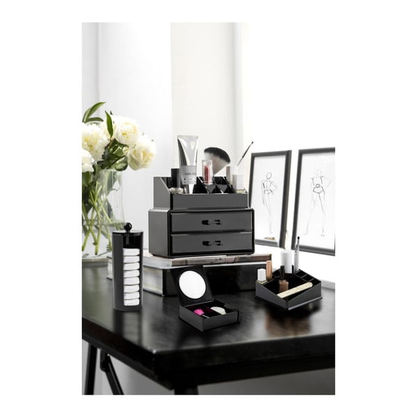 Organizator pătrat pentru cosmetice Compactor, negru-image-1