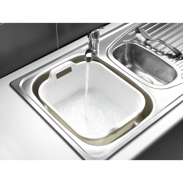 Lighean din plastic cu două mânere Addis, 39 x 32 x 14 cm, alb-image-2