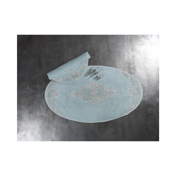 Covoraş de baie din bumbac Confetti Bathmats Elegant, albastru deschis