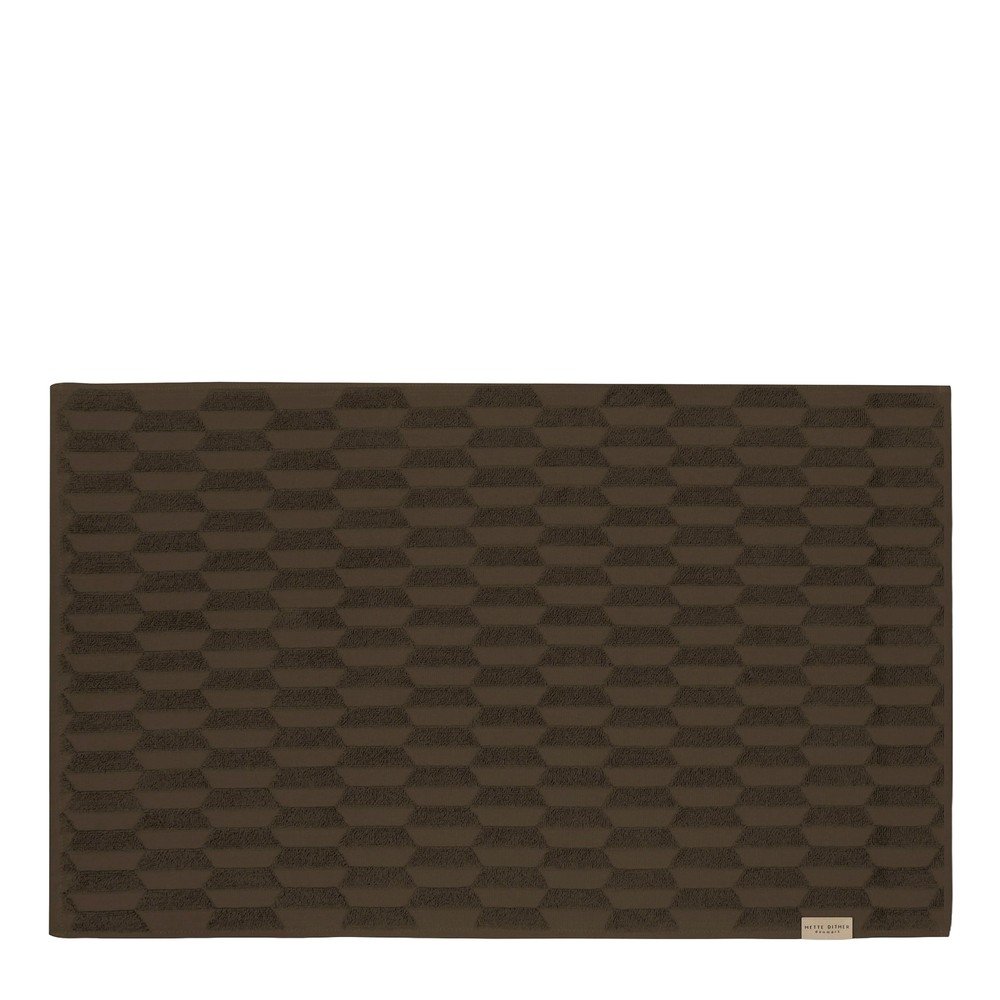 Covoraș de baie maro închis 50x80 cm Geo – Mette Ditmer Denmark