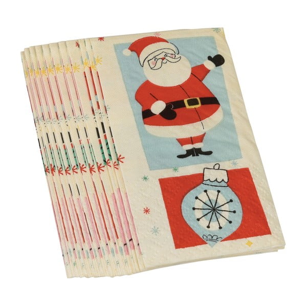 Set șervețele de hârtie cu tematică Crăciun Rex London Festive Family