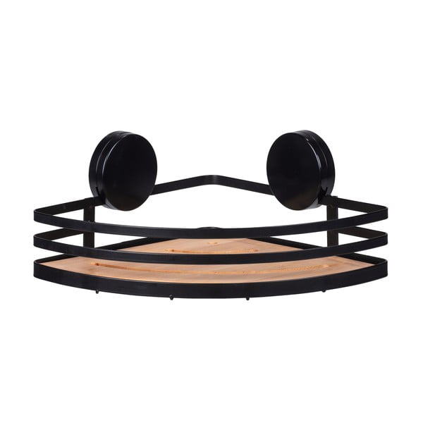 Raft de colț pentru baie Wenko Alba, negru-image-2