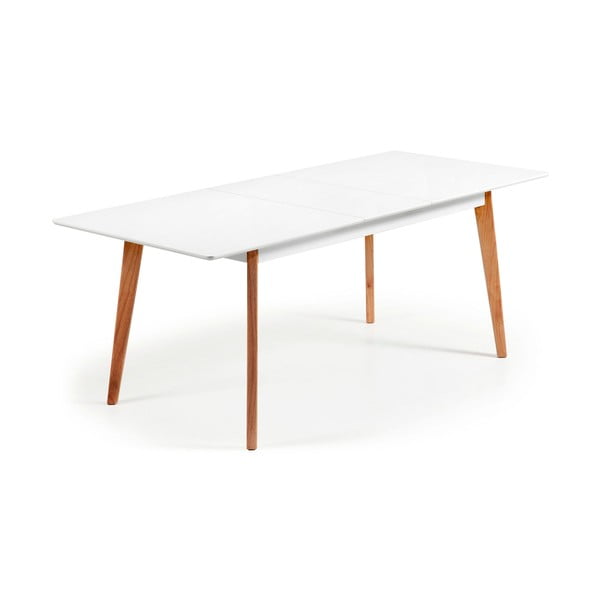 Masă de dining extensibilă Kave Home Meety 160 x 90 cm, alb-image-2
