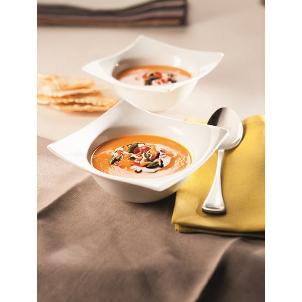 Bol din porțelan Maxwell & Williams Motion, 19 x 19 cm, alb-image-1