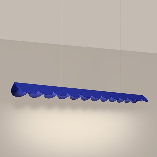 Lustră albastru-închis LED din aluminiu BISCUIT – Thoro-image-1