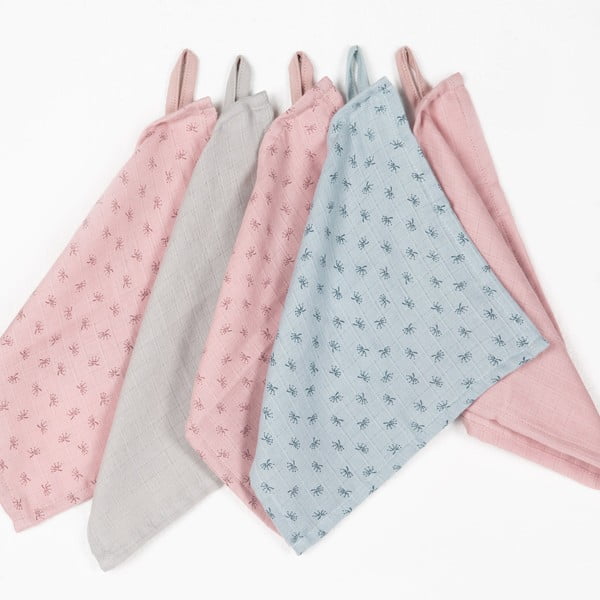 Prosopele de spălat pe corp 5 buc. din muselină Lil Planet – Roba-image-4