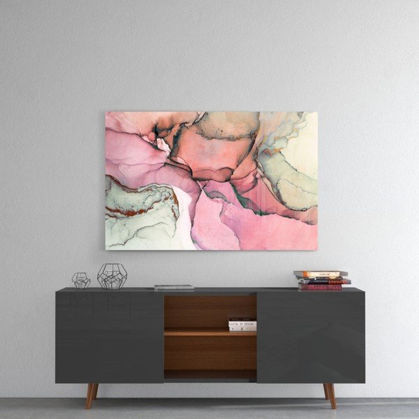 Tablou din sticlă Insigne Rose Marble Pattern, 110 x 70 cm-image-1